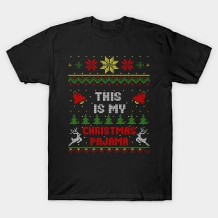 This Is My Christmas Pyjama Ugly Sweater Style T-Shirt